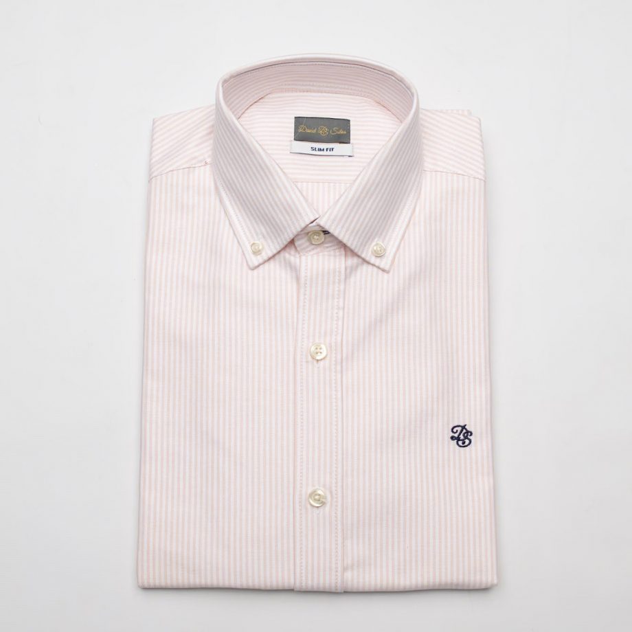 Camisa mil rayas Oxford rosa