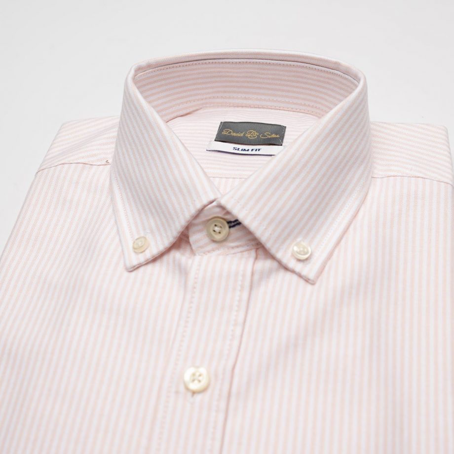 Camisa mil rayas Oxford rosa